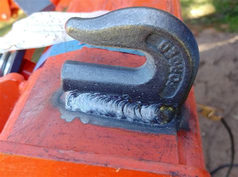 skid steer bucket weld on hook|welded on hook.